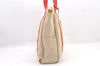 Authentic LOUIS VUITTON Antigua Cabas MM Tote Bag Beige Red M40035 LV 4355C