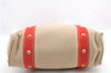 Authentic LOUIS VUITTON Antigua Cabas MM Tote Bag Beige Red M40035 LV 4355C