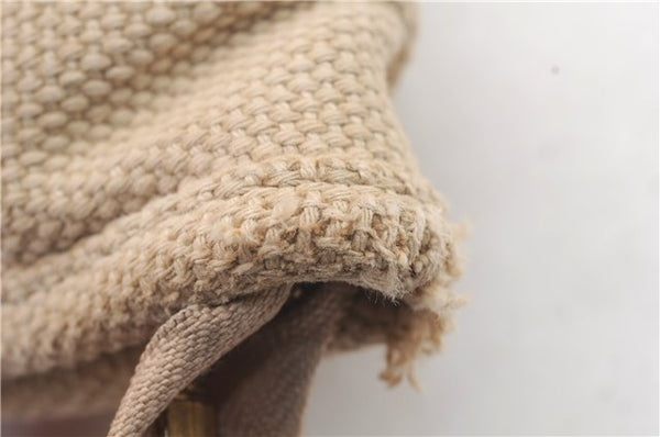 Authentic LOUIS VUITTON Antigua Cabas MM Tote Bag Beige Red M40035 LV 4355C