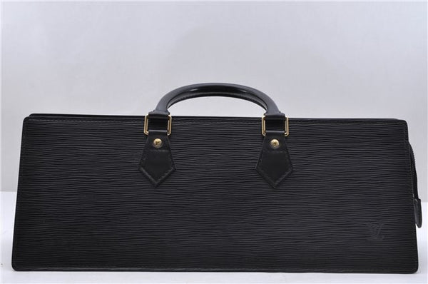 Authentic Louis Vuitton Epi Sac Triangle Hand Bag Black M52092 LV 4355D