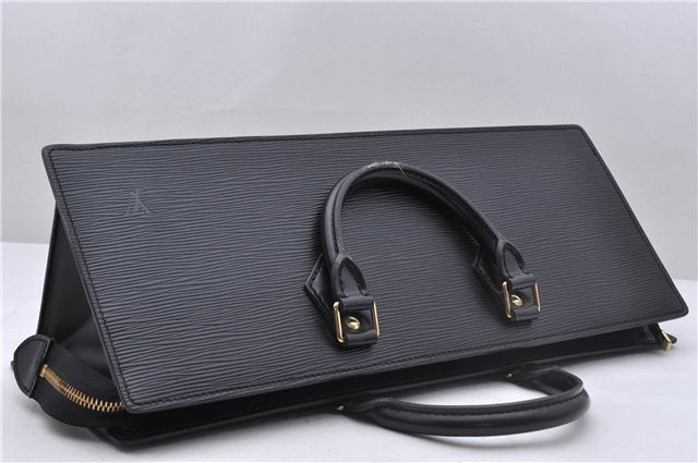 Authentic Louis Vuitton Epi Sac Triangle Hand Bag Black M52092 LV 4355D
