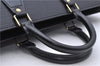 Authentic Louis Vuitton Epi Sac Triangle Hand Bag Black M52092 LV 4355D