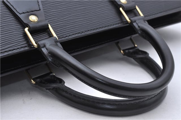 Authentic Louis Vuitton Epi Sac Triangle Hand Bag Black M52092 LV 4355D