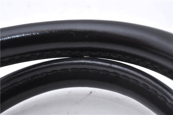 Authentic Louis Vuitton Epi Sac Triangle Hand Bag Black M52092 LV 4355D