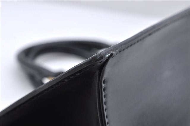 Authentic Louis Vuitton Epi Sac Triangle Hand Bag Black M52092 LV 4355D