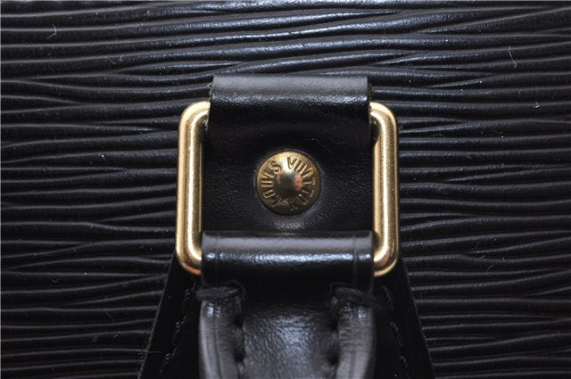 Authentic Louis Vuitton Epi Sac Triangle Hand Bag Black M52092 LV 4355D