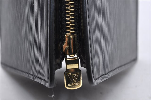 Authentic Louis Vuitton Epi Sac Triangle Hand Bag Black M52092 LV 4355D