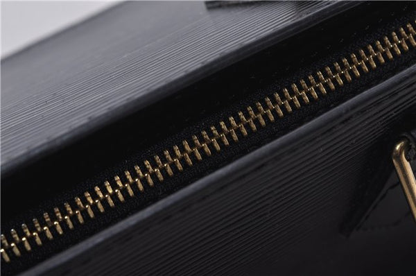 Authentic Louis Vuitton Epi Sac Triangle Hand Bag Black M52092 LV 4355D