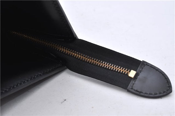 Authentic Louis Vuitton Epi Sac Triangle Hand Bag Black M52092 LV 4355D