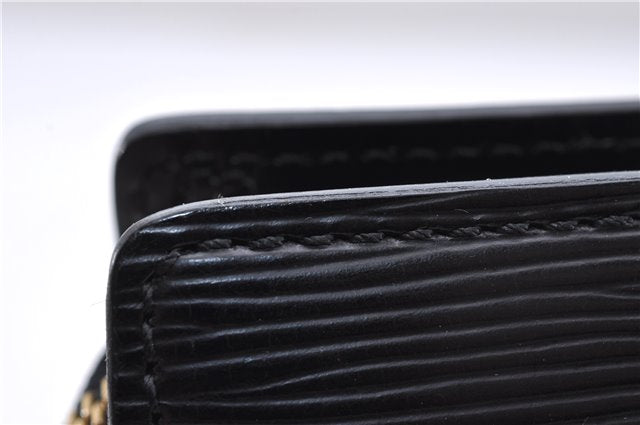 Authentic Louis Vuitton Epi Sac Triangle Hand Bag Black M52092 LV 4355D