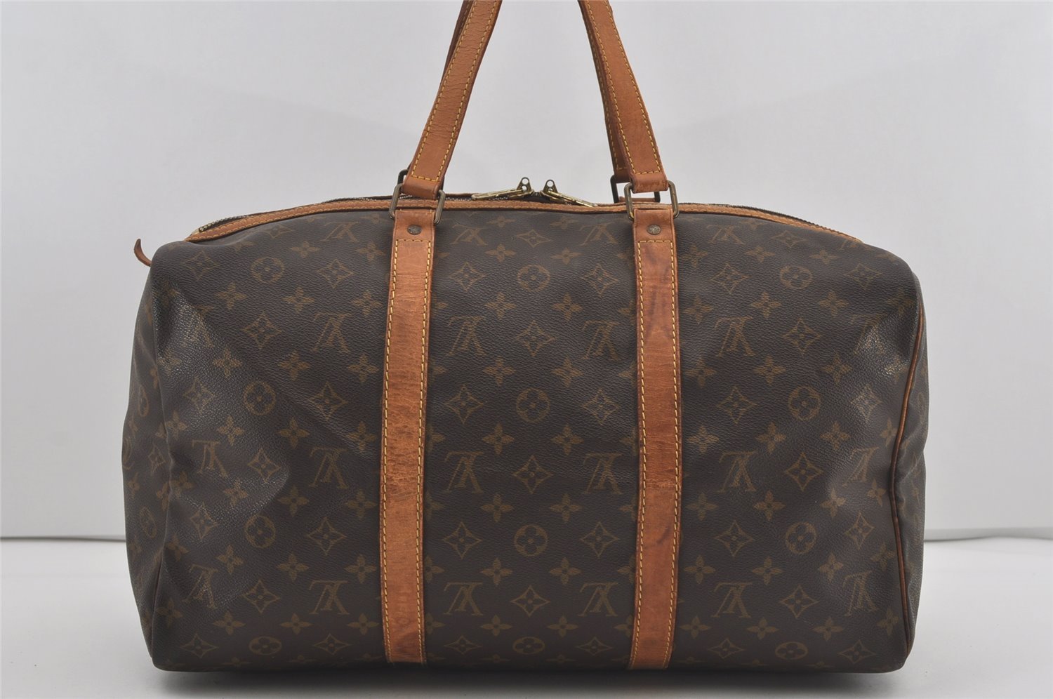 Authentic Louis Vuitton Monogram Sac Souple 45 Hand Boston Bag M41624 LV 4355I
