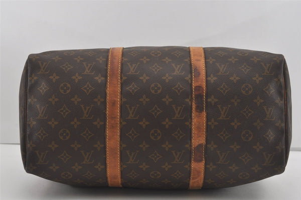 Authentic Louis Vuitton Monogram Sac Souple 45 Hand Boston Bag M41624 LV 4355I