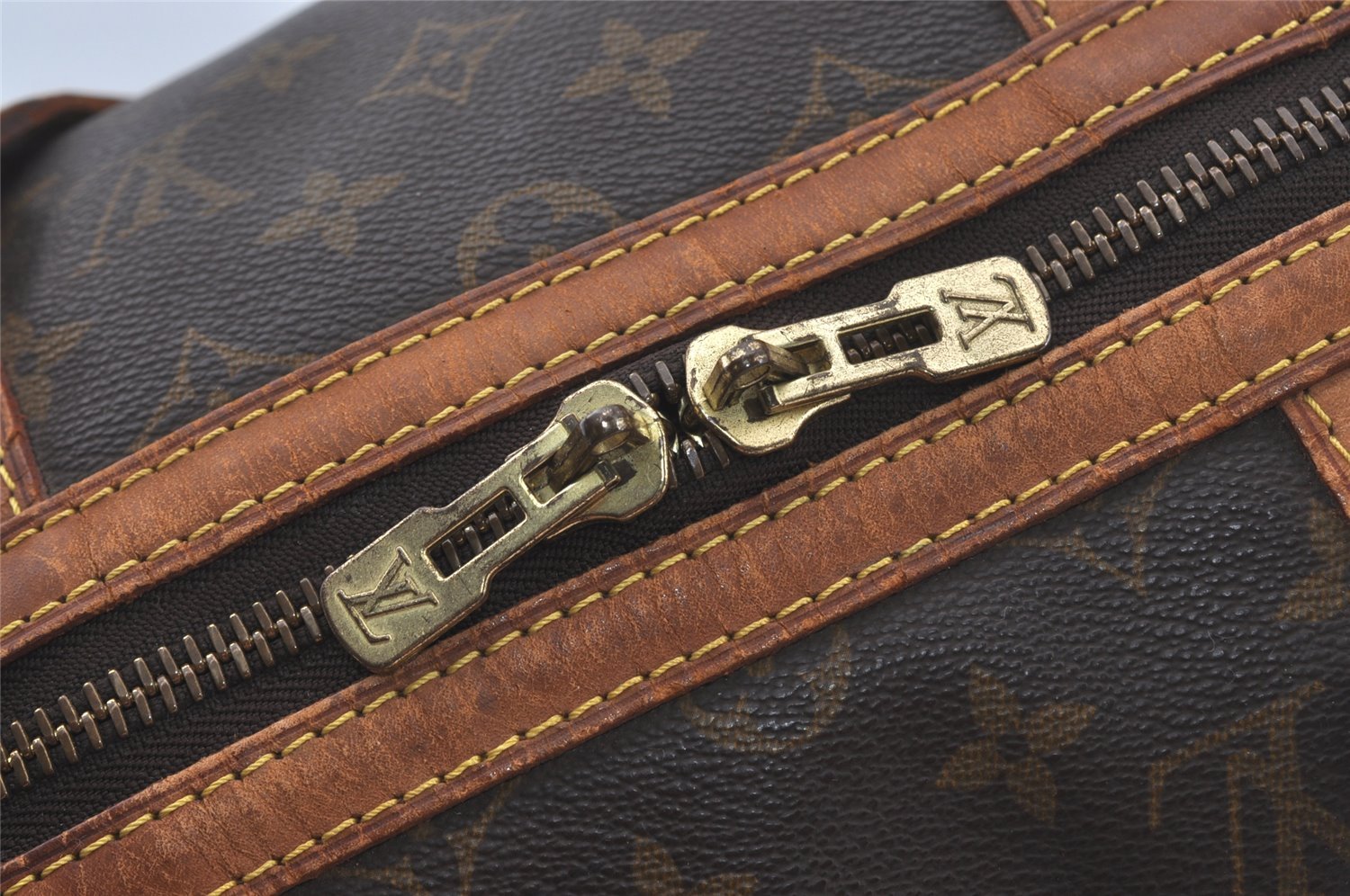 Authentic Louis Vuitton Monogram Sac Souple 45 Hand Boston Bag M41624 LV 4355I