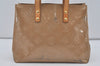 Authentic Louis Vuitton Vernis Reade PM Hand Bag Beige M91144 LV 4356I