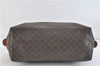 Authentic CELINE Macadam Blason Pattern Clutch Hand Bag PVC Leather Brown 4357D