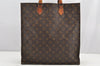 Authentic Louis Vuitton Monogram Sac Plat Hand Tote Bag M51140 LV Junk 4357I