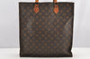 Authentic Louis Vuitton Monogram Sac Plat Hand Tote Bag M51140 LV Junk 4357I