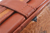 Authentic MCM Visetos Leather Vintage Shoulder Cross Body Bag Purse Brown 4359E