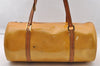 Authentic Louis Vuitton Vernis Bedford Hand Bag Yellow Beige M91006 Junk 4359I