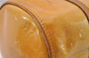 Authentic Louis Vuitton Vernis Bedford Hand Bag Yellow Beige M91006 Junk 4359I