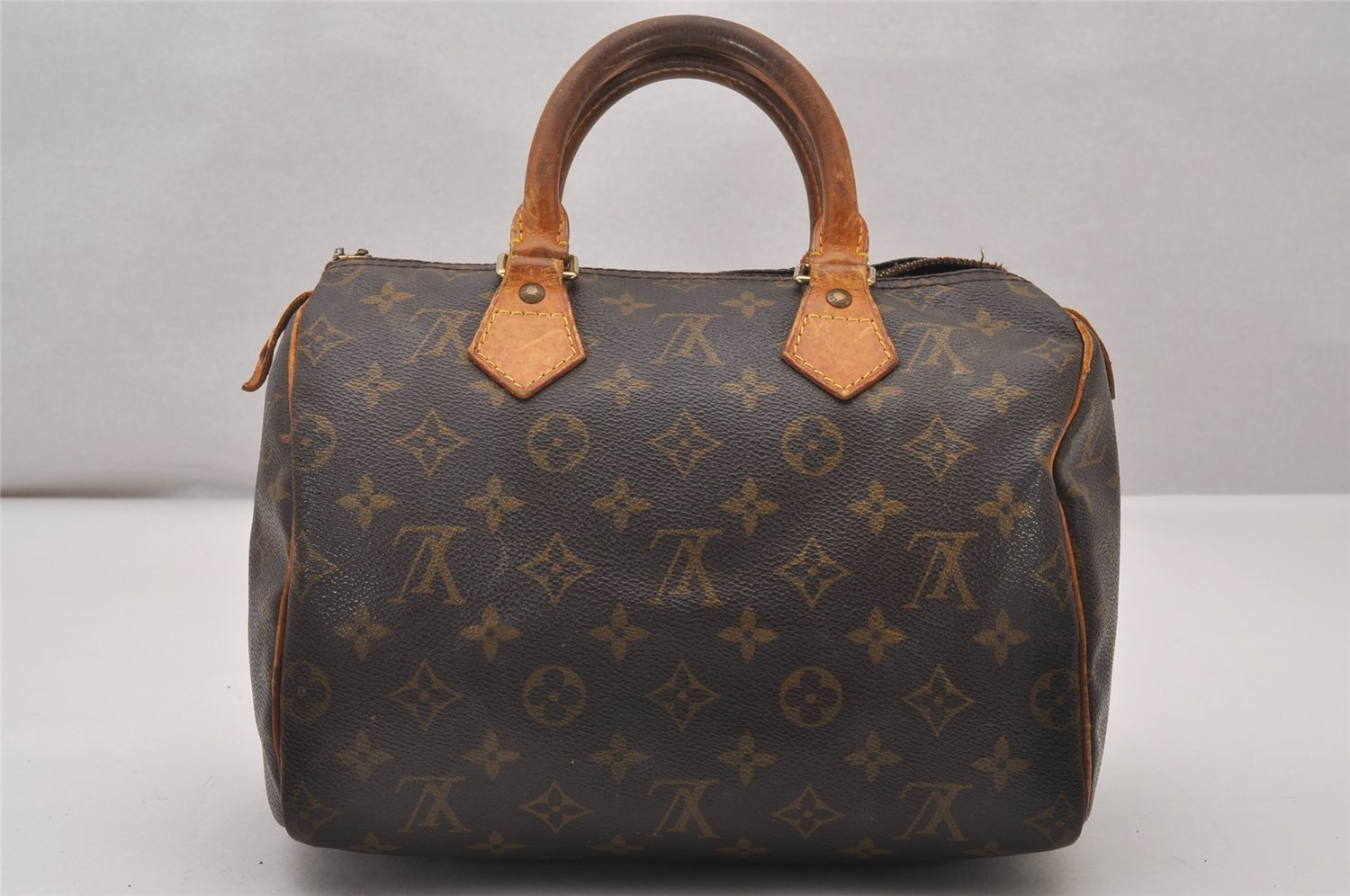 Authentic Louis Vuitton Monogram Speedy 25 Boston Hand Bag M41528 LV Junk 4360I