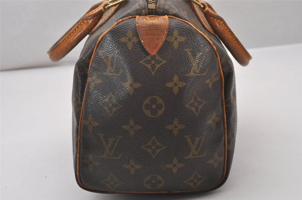 Authentic Louis Vuitton Monogram Speedy 25 Boston Hand Bag M41528 LV Junk 4360I