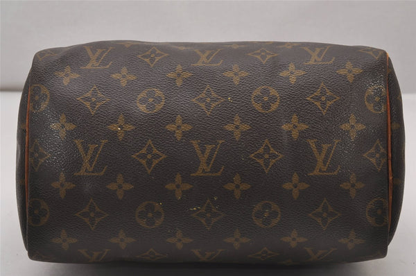 Authentic Louis Vuitton Monogram Speedy 25 Boston Hand Bag M41528 LV Junk 4360I