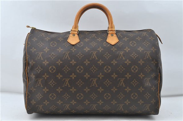 Authentic Louis Vuitton Monogram Speedy 40 Hand Boston Bag M41522 LV 4362D