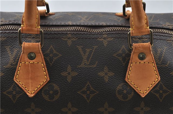 Authentic Louis Vuitton Monogram Speedy 40 Hand Boston Bag M41522 LV 4362D