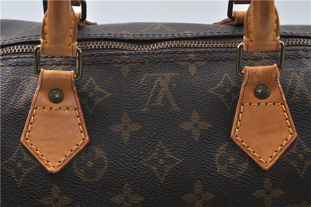 Authentic Louis Vuitton Monogram Speedy 40 Hand Boston Bag M41522 LV 4362D