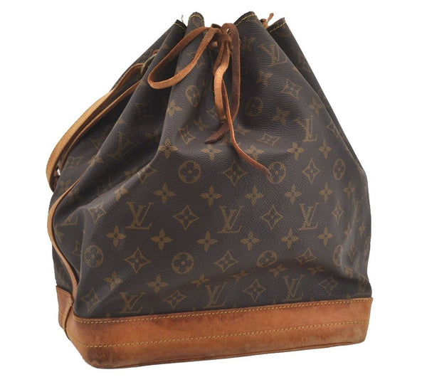 Authentic Louis Vuitton Monogram Noe Shoulder Drawstring Bag M42224 LV 4362I