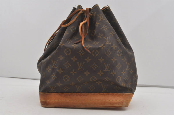 Authentic Louis Vuitton Monogram Noe Shoulder Drawstring Bag M42224 LV 4362I