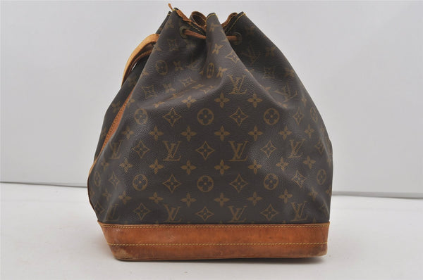 Authentic Louis Vuitton Monogram Noe Shoulder Drawstring Bag M42224 LV 4362I