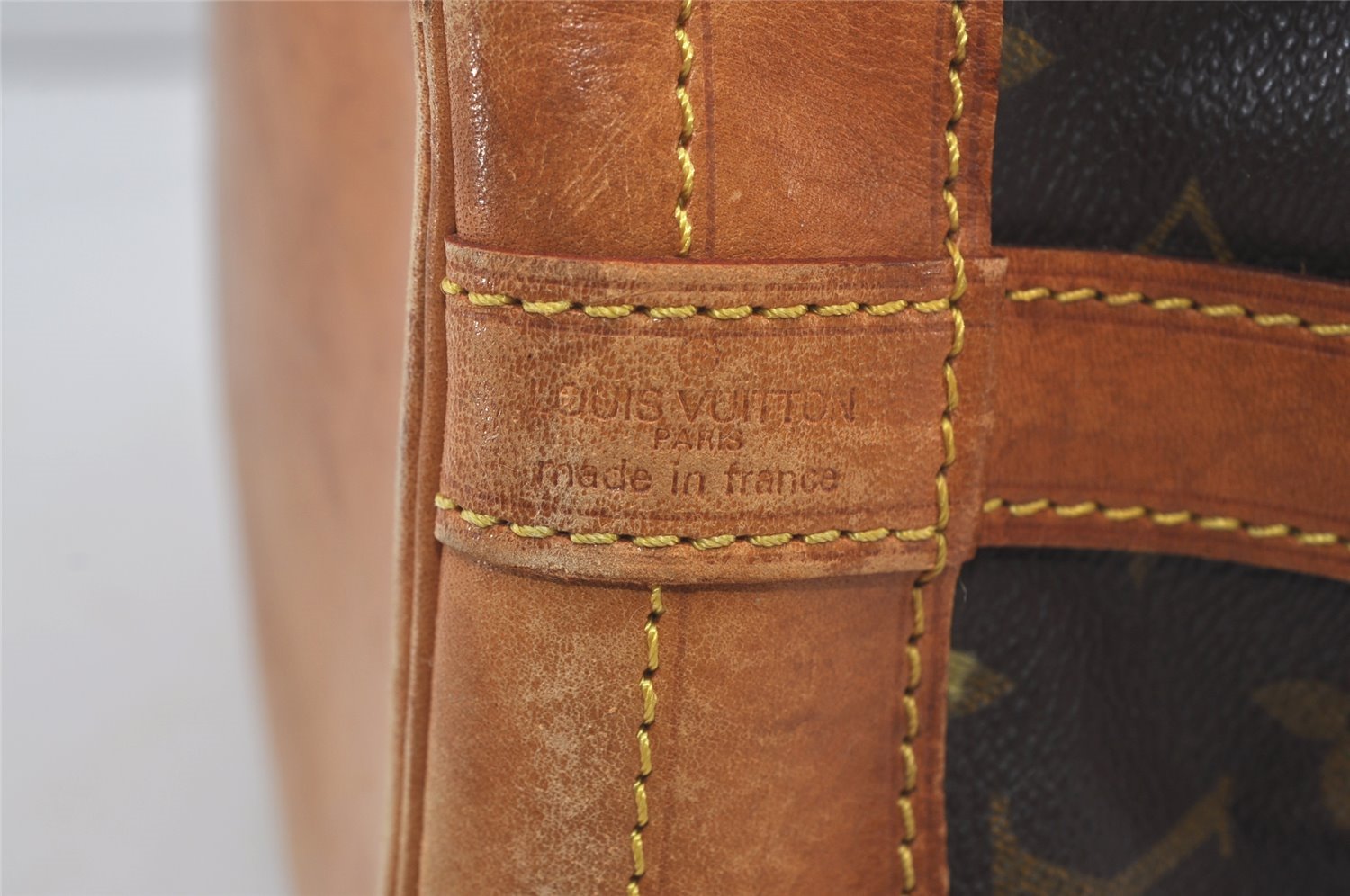 Authentic Louis Vuitton Monogram Noe Shoulder Drawstring Bag M42224 LV 4362I