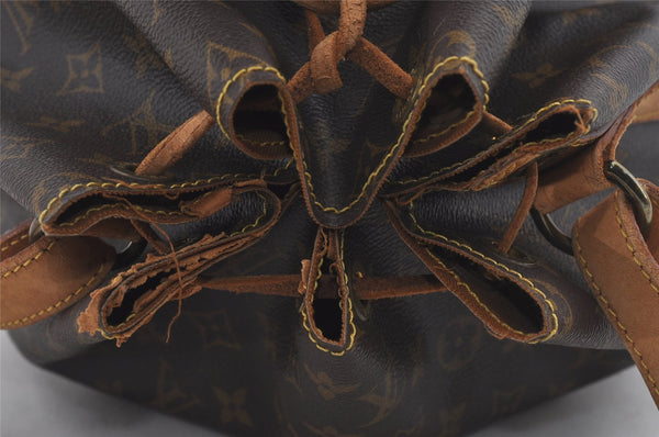 Authentic Louis Vuitton Monogram Noe Shoulder Drawstring Bag M42224 LV 4362I