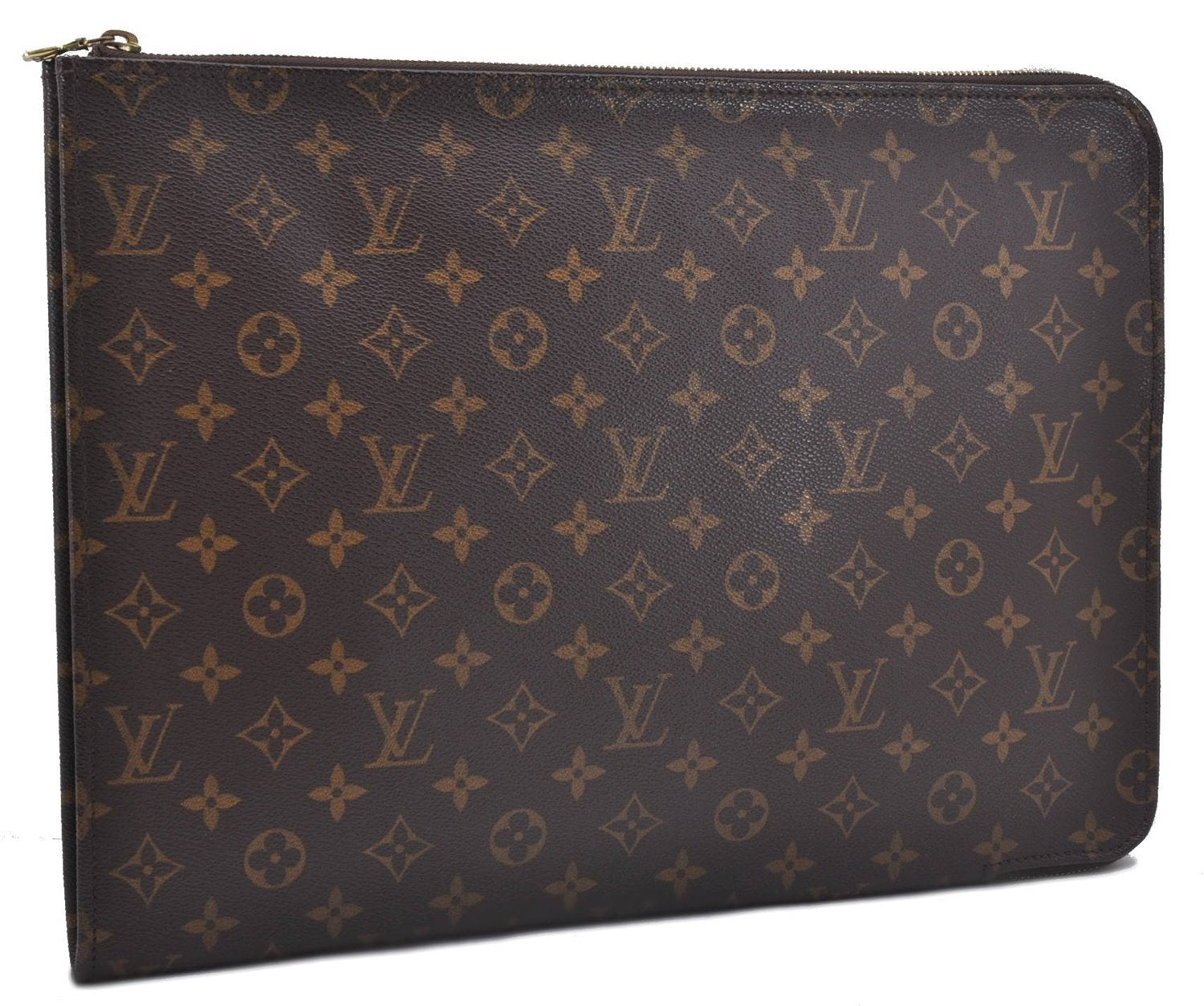 Authentic Louis Vuitton Monogram Poche Documents Document Case M53400 LV 4363D