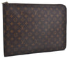 Authentic Louis Vuitton Monogram Poche Documents Document Case M53400 LV 4363D
