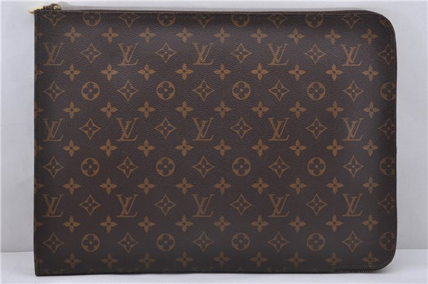 Authentic Louis Vuitton Monogram Poche Documents Document Case M53400 LV 4363D