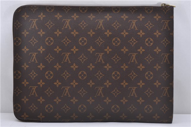 Authentic Louis Vuitton Monogram Poche Documents Document Case M53400 LV 4363D