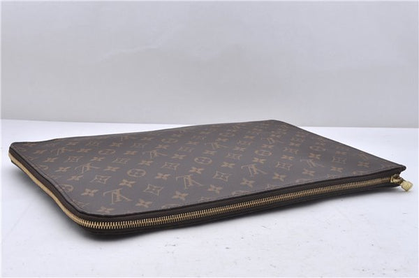 Authentic Louis Vuitton Monogram Poche Documents Document Case M53400 LV 4363D