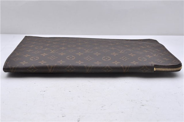 Authentic Louis Vuitton Monogram Poche Documents Document Case M53400 LV 4363D