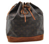 Authentic Louis Vuitton Monogram Noe Shoulder Drawstring Bag M42224 LV 4363I