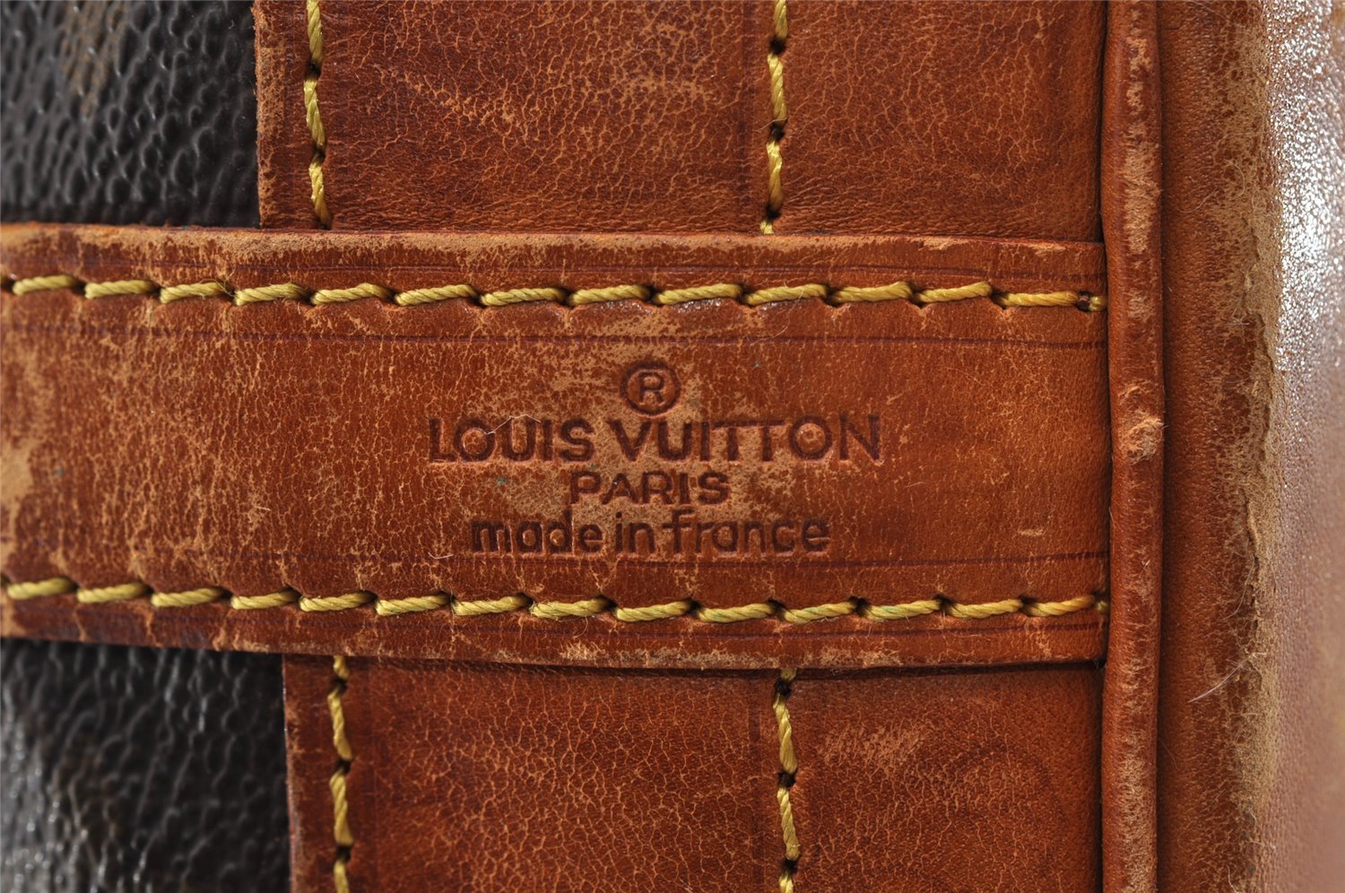 Authentic Louis Vuitton Monogram Noe Shoulder Drawstring Bag M42224 LV 4363I