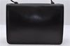 Authentic Ferragamo Leather Shoulder Hand Bag Black 4364D