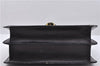 Authentic Ferragamo Leather Shoulder Hand Bag Black 4364D