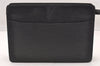 Authentic Louis Vuitton Epi Pochette Homme Clutch Hand Bag Black M52522 LV 4366I