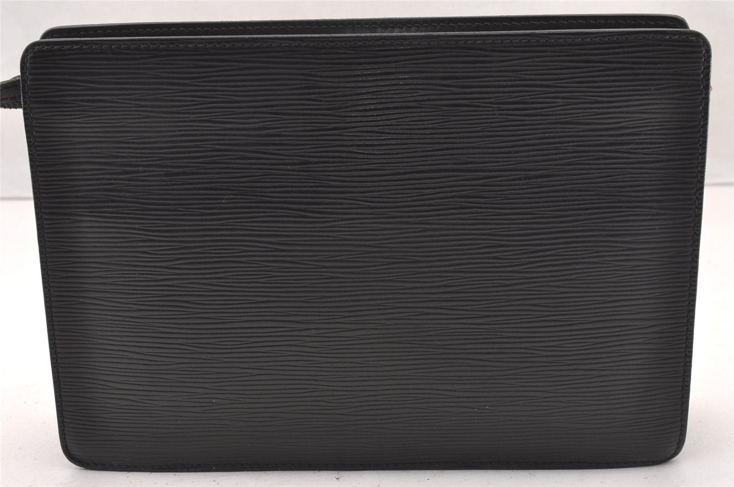 Authentic Louis Vuitton Epi Pochette Homme Clutch Hand Bag Black M52522 LV 4366I