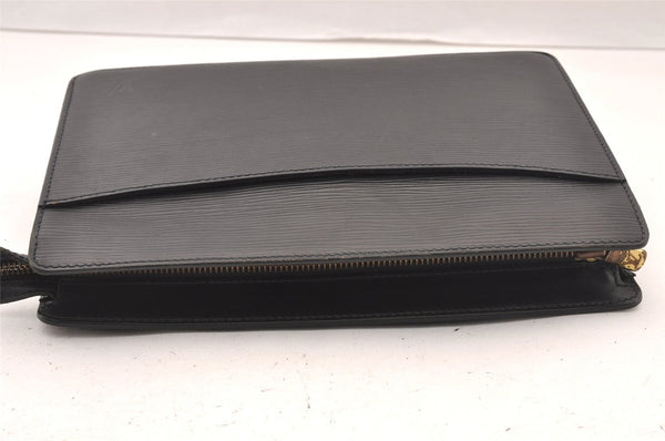 Authentic Louis Vuitton Epi Pochette Homme Clutch Hand Bag Black M52522 LV 4366I