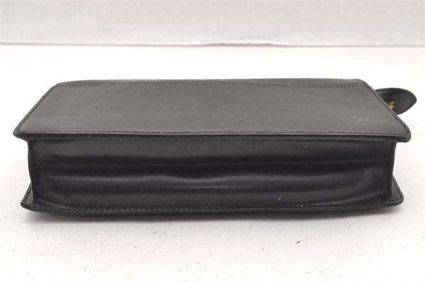 Authentic Louis Vuitton Epi Pochette Homme Clutch Hand Bag Black M52522 LV 4366I