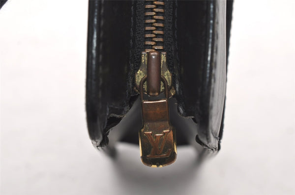 Authentic Louis Vuitton Epi Pochette Homme Clutch Hand Bag Black M52522 LV 4366I